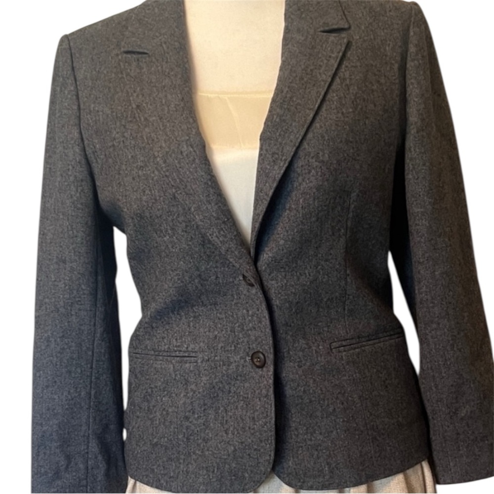 Pendleton Gray Wool Blazer Jacket Small - image 1